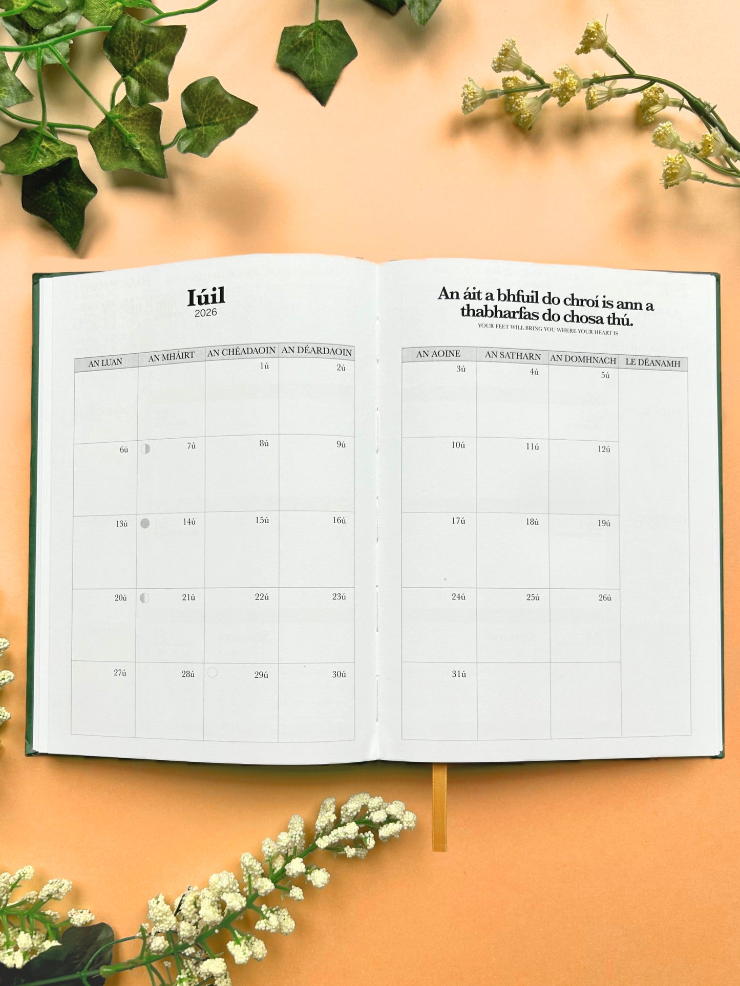 2026 Dialann Bhliantúil Gaeilge / Irish Diary Yearly Planner