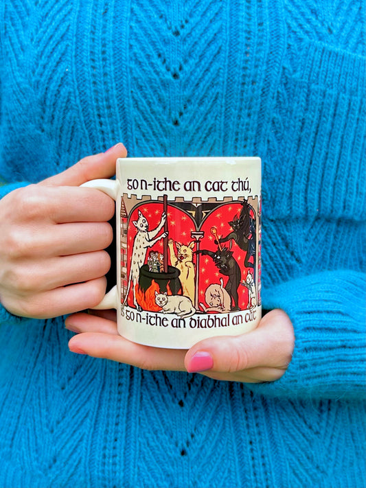 Go n-Ithe an Cat Thú - Seanmhallacht Muga Gaeilge | May the Cat Eat You - Old Irish Curse Mug