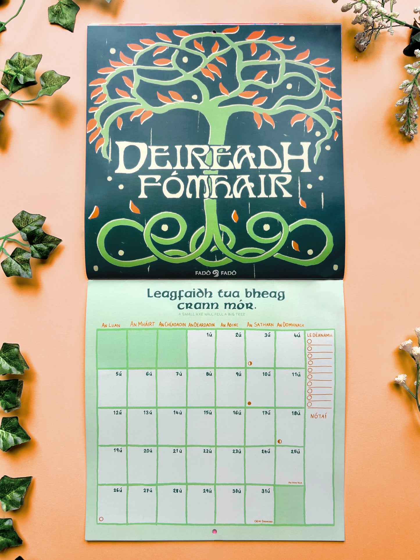 2026 Féilire Gaeilge / Irish Language Calendar