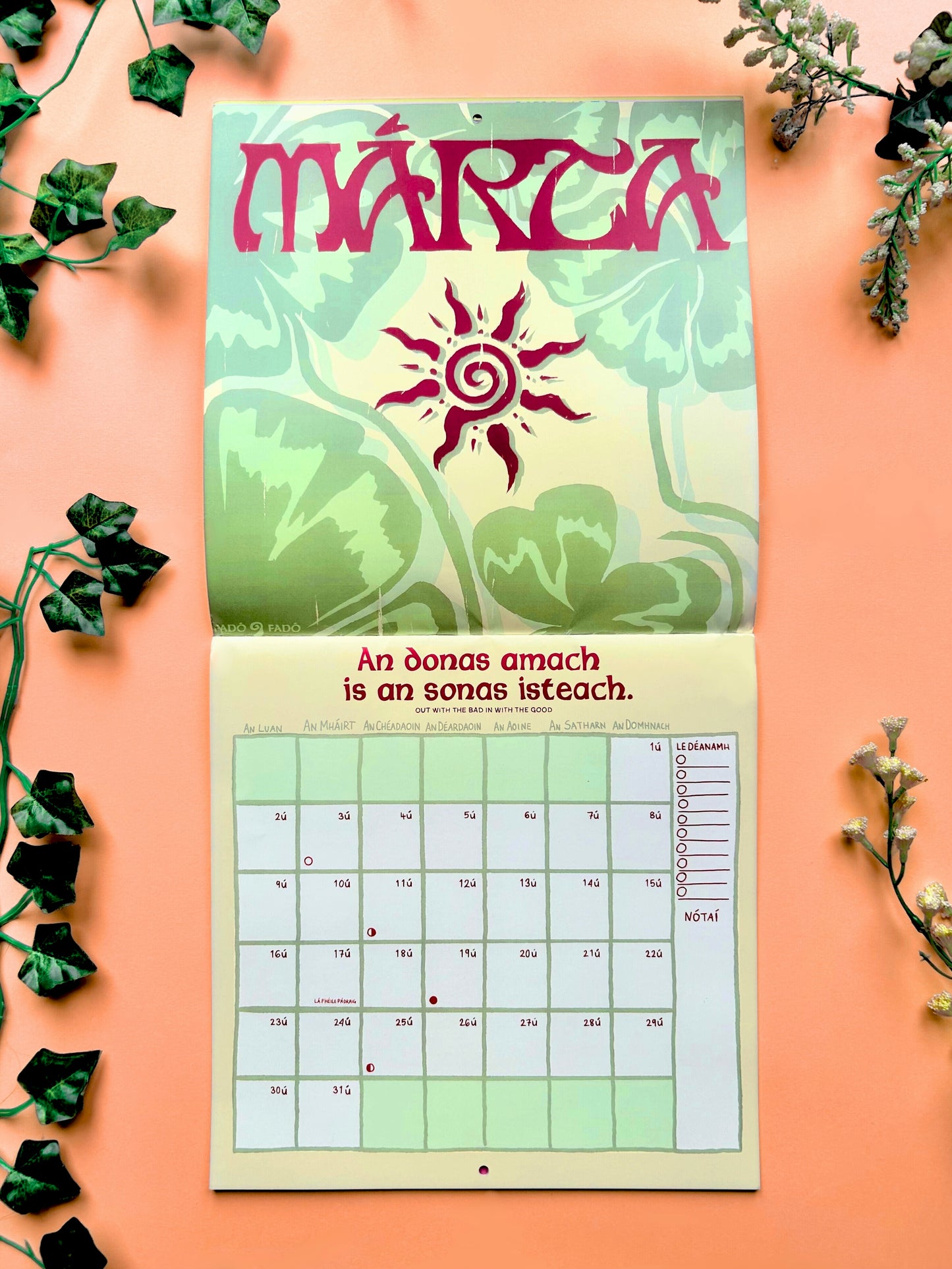 2026 Féilire Gaeilge / Irish Language Calendar